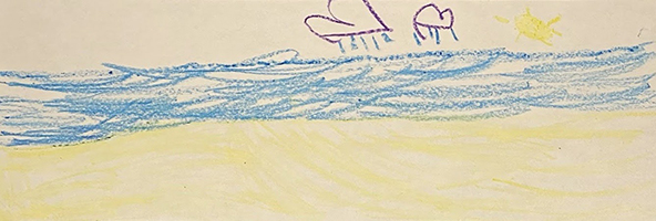 “Storm Over the Ocean” - Emma, 5